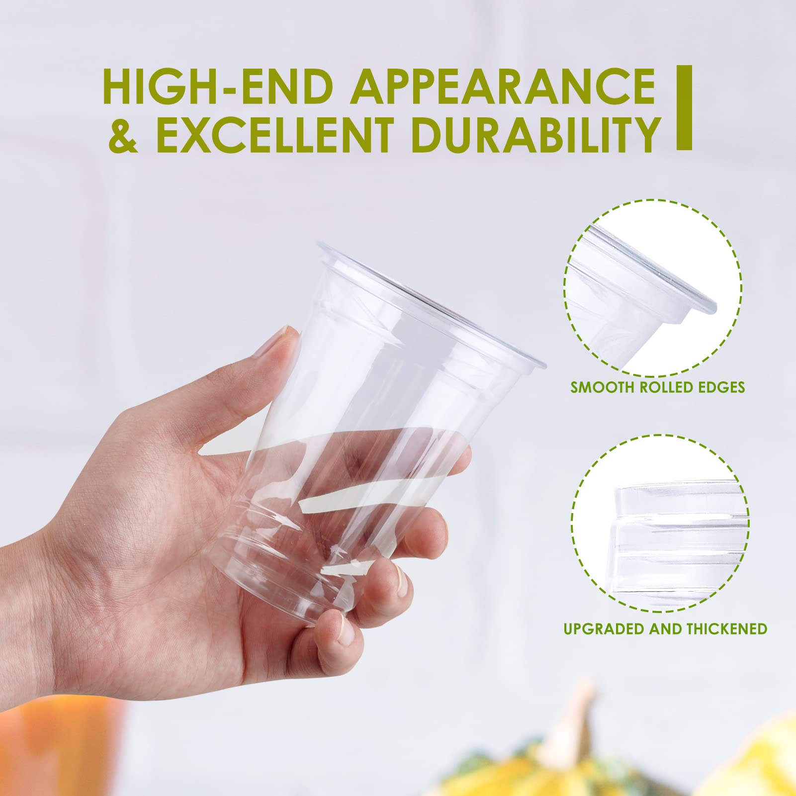 16 Oz Biodegradable Clear Cups