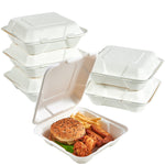 Biodegradable Sugarcane Bagasse Lunch Box Containers