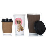 Biodegradable 8,10,12 OZ Insulated Double Wall Cups