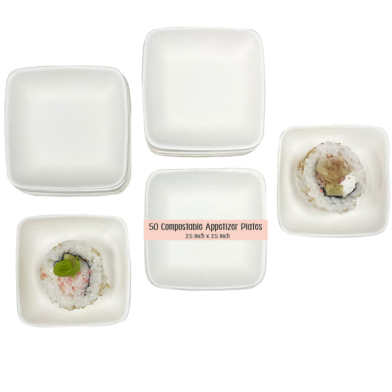 Eco-Friendly Disposable Square Plates